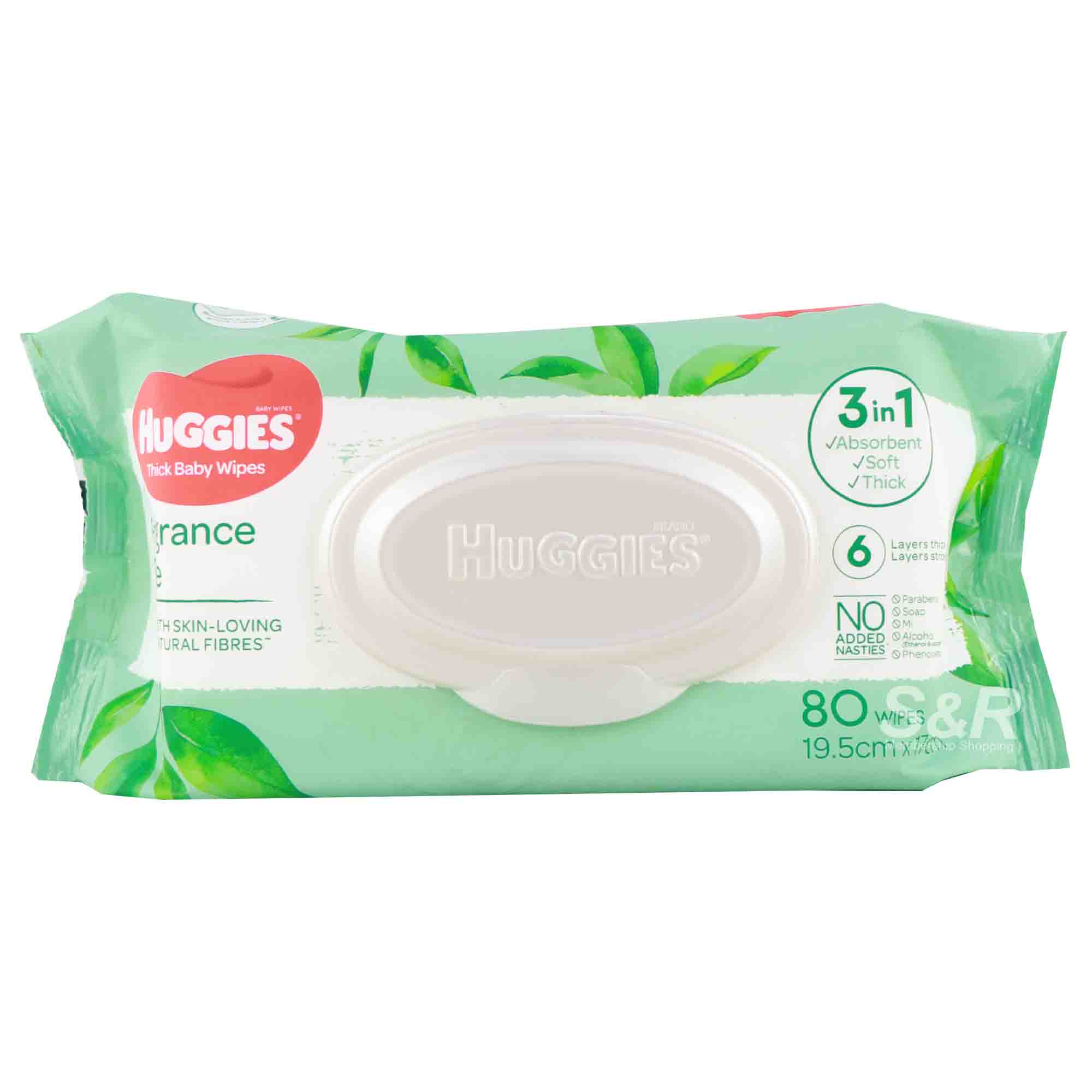 Huggies Fragrance-Free Baby Wipes 80 wipes Huggies Fragrance-Free Baby Wipes 80 wipes
